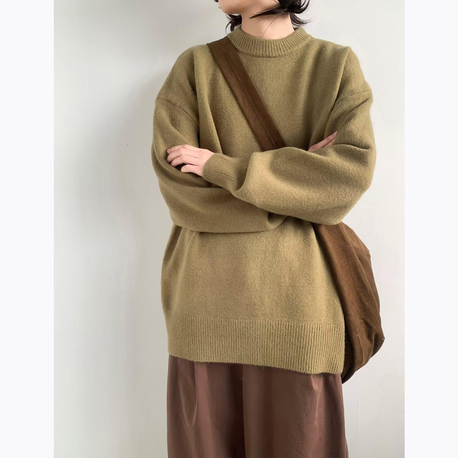 Urban Men s High Neck Knit Sweater - Winter Fashion Versatile Knitwear L