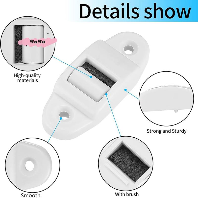 S-2/4/10Pcs Belt Guide Roller Shutter Belt Guide With Roller And Brush Roller Blind Belt Guide(Roll Up To 23mm Belt Width)