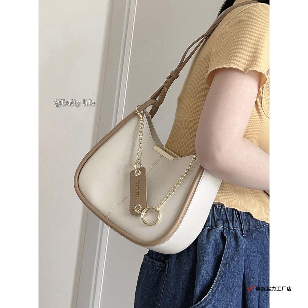 High Sense Underarm Bag Female Internet Celebrity New Popular Shoulder Messenger Bag Commuter Versatile Explosion Bucket Bag