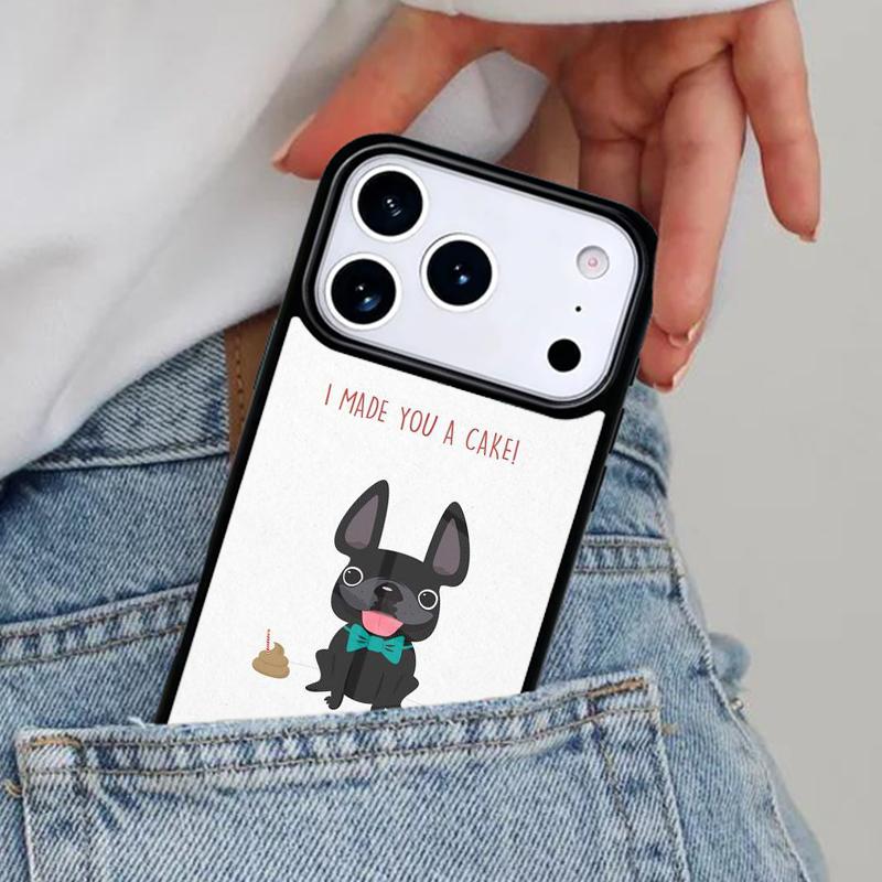 i love french bulldog Phone Case for iPhone 16e 15 14 13 12 17 Pro Max Plus Air 17pro Cover Coque