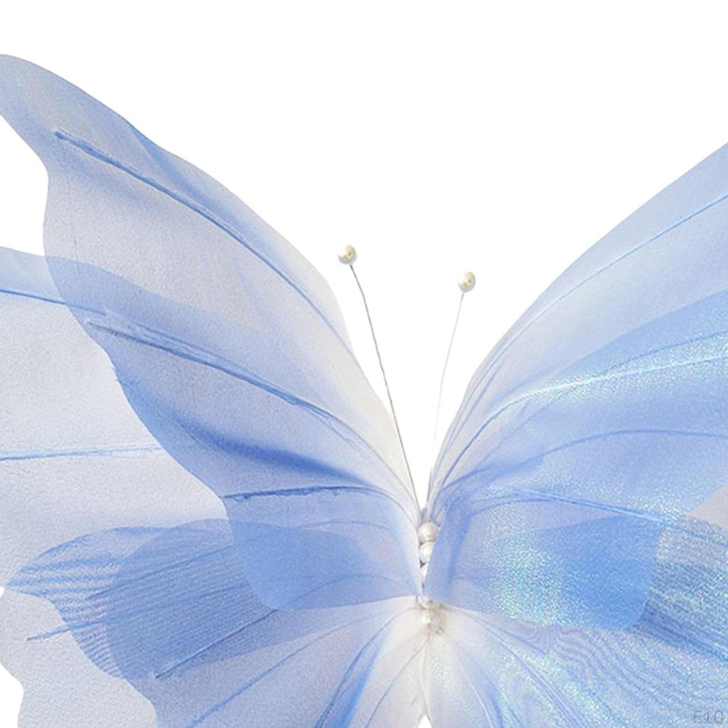 Artificial Butterflies with Base, Bridal Shower Supplies, DIY Giant Butterfly Decorations
