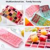 1-4PCS Silicone Ice Compartment Ice Cube Molds Easy Release Square Ice Mold for Whiskey Ice Ball Maker Kitchen Supplies