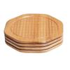 7.5 Inch Bamboo Trivets Heat Resistant Kitchen Decor Hot Large Coaster  for Table & Countertop