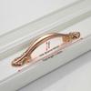 KAK 5 pieces Champagne Gold Door Handles Zinc Alloy Cabinet Handle Drawer Knobs European Wardrobe Pulls Kitchen Furniture Handle