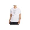 T Shirts Men's White Crew Neck Moderate Straight Fit FJ2402-100