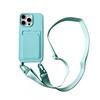 Slim Crossbody Phone Case With Card Slot IPhone 16 15 Pro Max 14 13 12 11 X XR XS Liquid Silicone Feel Soft TPU Cover