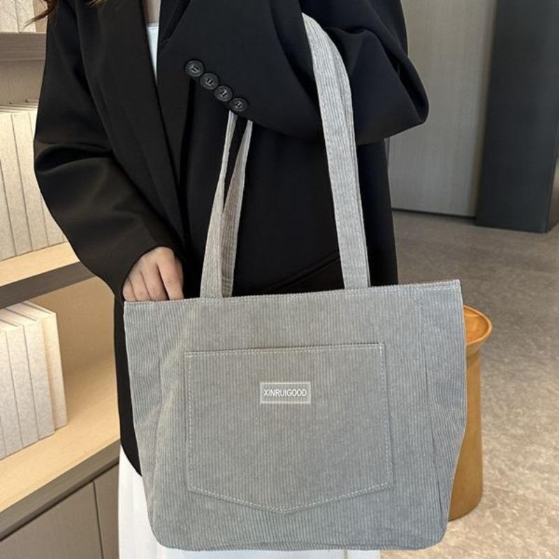 Große Tragetasche Damen neue Mode Cord Schultertasche Achseltasche Handtasche