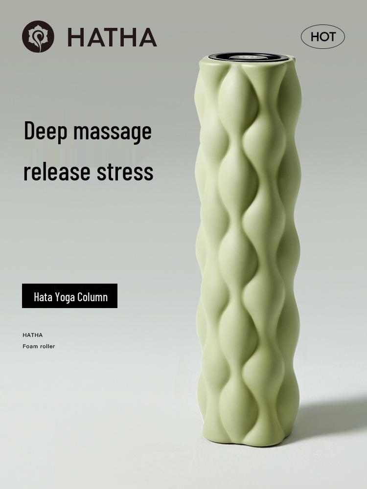 Hata Foam Roller: Yoga & Massage Tool for Home or Club - Professional Fitness Muscle Fascia Relaxation Roller.
