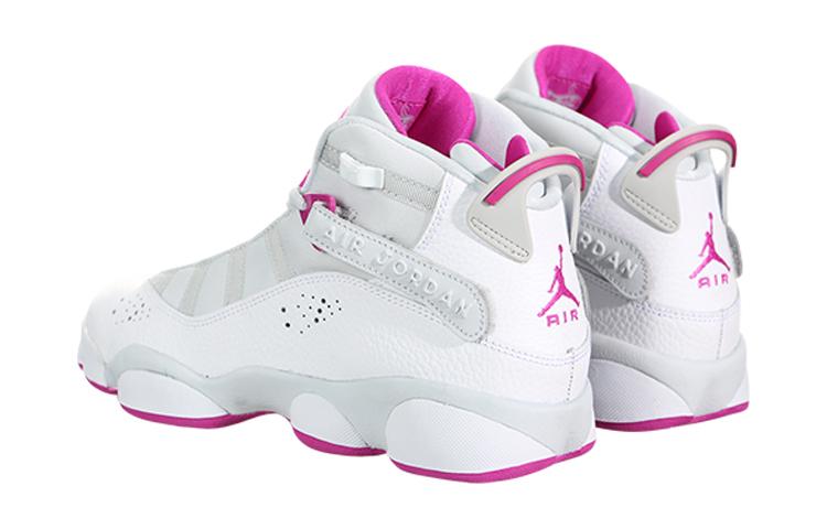 Air Jordan 6 Rings GS 'Platinum Fuchsia' Sneakers