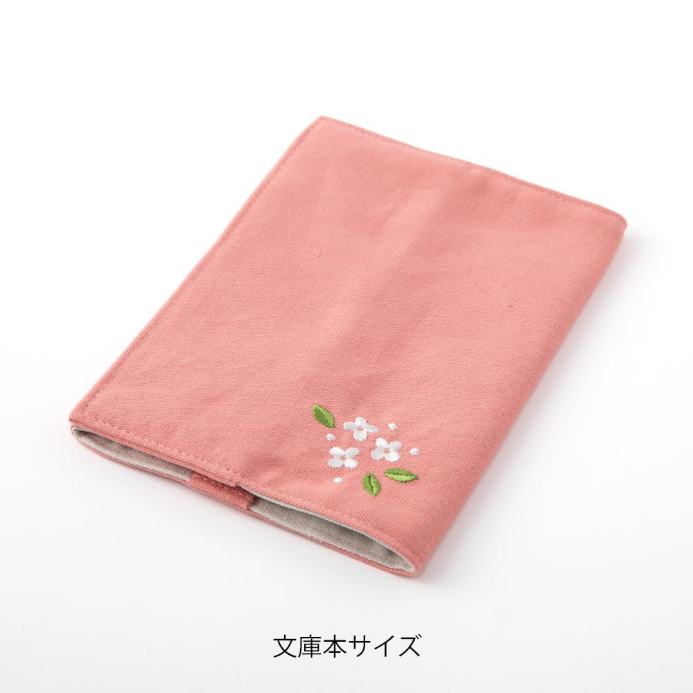 DESIGNPHIL MIDORI Book Cover, Paperback, Embroidered Floral Pattern, 91209950