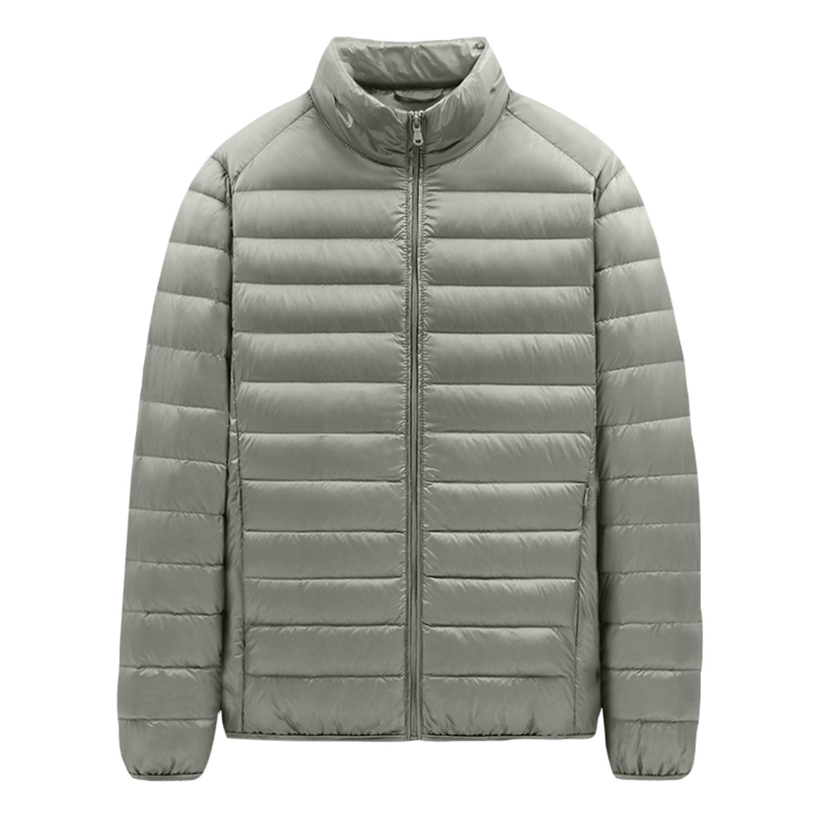 

Легкий бавовняний пуховик із тонким коміром-стійкою Вільний великий повсякденний пуховик XXXXXL