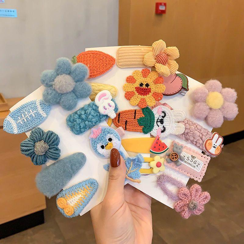 Autumn/Winter 2025 Lambswool Plush Hair Clip: Cute BB Clip Headwear for Women & Children