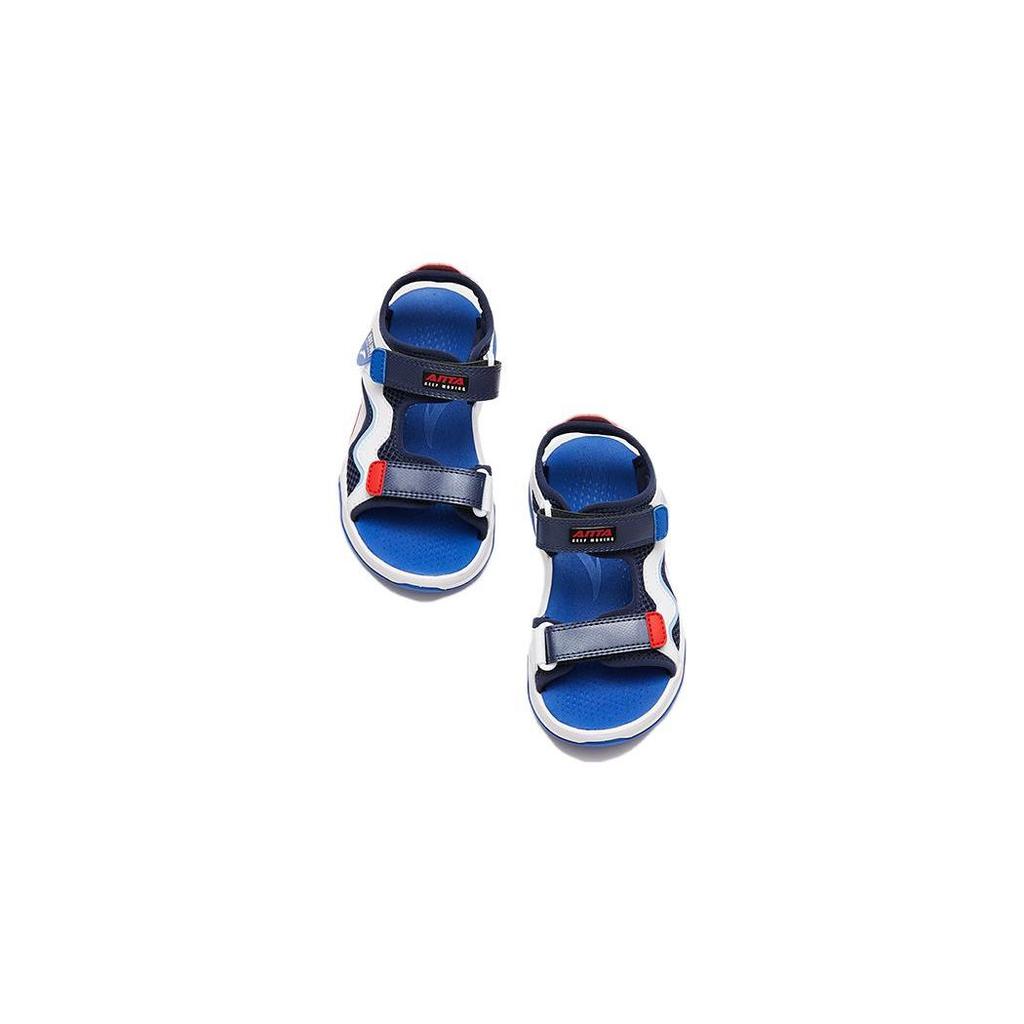 Anta Comfortable Versatile Shock Absorbing Non-Slip Kids Sandals Kids Sandals White Blue 312329983-1