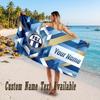 FC Zürich Design Beach Towel Custom Text Large Towel for Beach Vacation