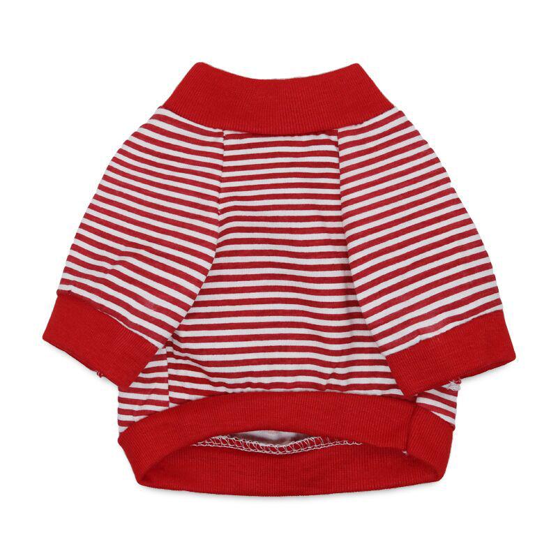 Pet Apparel Cotton Stripe Anchor T-Shirt for Cats & Small Dogs - Spring/Summer Style