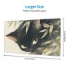 Mouse Pad Large Gaming Anime Cat Japanese Style Cat Japanese Pattern Mouse Mat Desk Mat Extra Large Large Keyboard Pad Rubber Sole ELECOM Optical