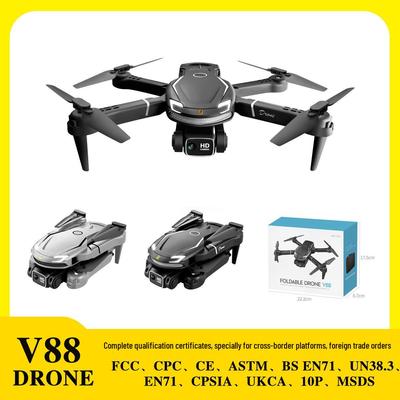 Drone Dobrável V88 4K HD com Câmera Dupla e Controle Remoto de Altura Fixa