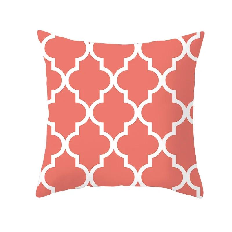 Coral Pillow Case Spring Home Decor Decorative Live Coral Tropical Style Pillow Cushion Cover for Sofa ize Funda Cojin