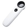 40X Handheld Magnifier HD Magnifying Glass with 2 LED Lights Illuminated Jewelers Loupe Magnifier for Jewelry Identifying