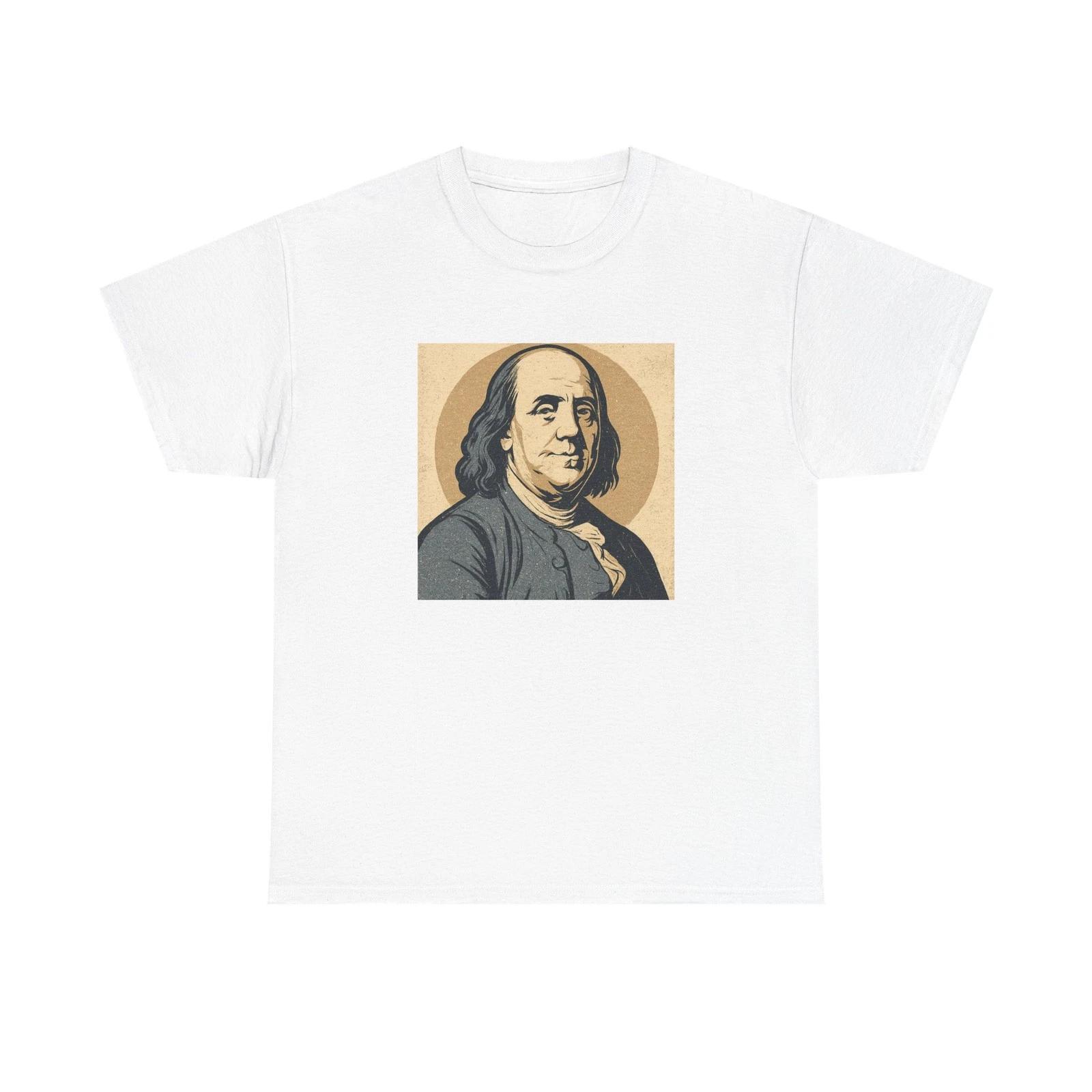 Unisex Adult T Shirt Benjamin Franklin Retro Graphic Art 4XL