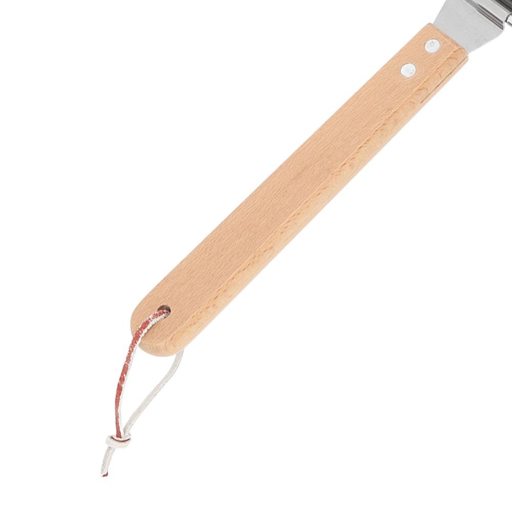 Detachable Wooden Handle Hot Dog Roller Stainless Steel\ Hot Dog Griller Barbecue Grilling
