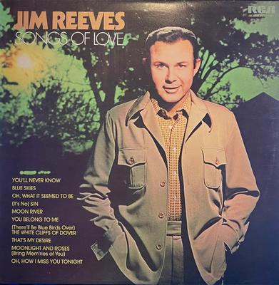 LP Record JIM REEVES - Songs Of Love PL11037 RCA Victor 1975 UK Folk Used