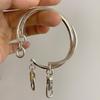 Exquisite Retro Heart Tassel Bracelet: Sterling Silver, High-End Luxury Jewelry for Women