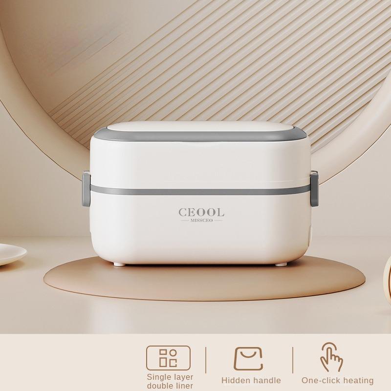 250W multifuncțional din oțel inoxidabil cu încălzire interioară, cutie de prânz cu priză, gătit cu abur, izolată, cutie Bento portabilă cu zgomot redus, cutie de luat masa electrică
