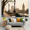Sfondo Classico 2D di Londra, Big Ben, Palazzo & Fiume Tamigi Sfondo Studio