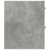 Narrow Bathroom Cabinet with Casters Concrete Grey Particleboard
