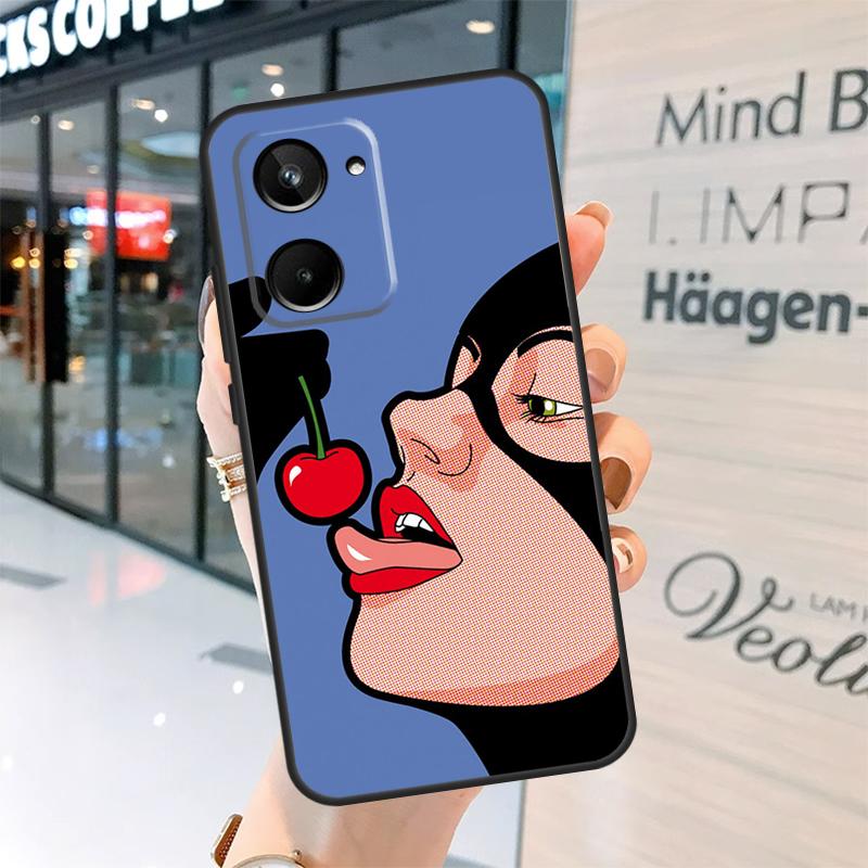 

Nun Pop Art Case For Realme 15 Pro 14 13 11 12 Pro Plus GT7 GT6 C55 C51 C53 C35 C33 C61 C65 C67 C71 C75 Realme 10 4G