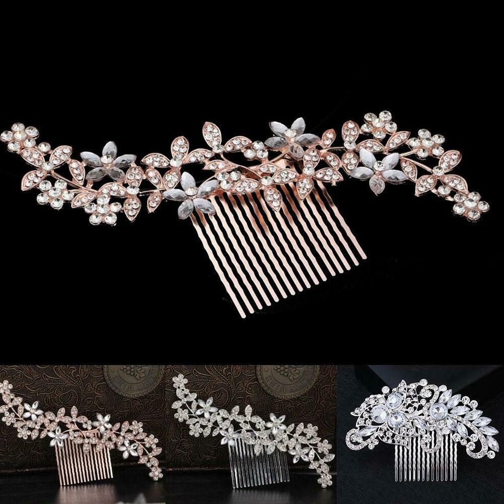 Buy Wedding Diamond Crystal Hair Comb Pins Clips Rhinestone Bridal