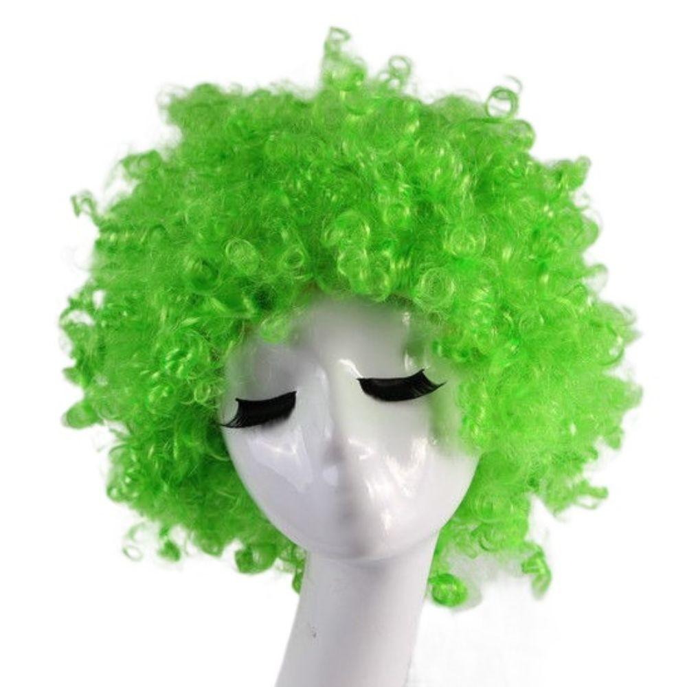 Rainbow Football Fans Wigs Synthetic Wigs Halloween Cosplay Hairs Afro Curly Clown Wigs Kids