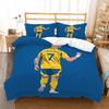 World Cup Star Printing Quilt Set Three-Piece, Digital Printing Three-Piece Set