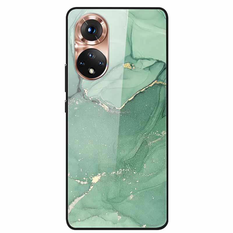 For Honor 50 Case Marble Tempered Glass Back Cover Hard Case For Huawei Honor 50 Pro Phone Cases NTH-AN00 NTH-NX9 Fundas Coque