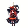 Acrylic Car Halloween Hanging Girl Pendant Auto Interior Driving Accessories