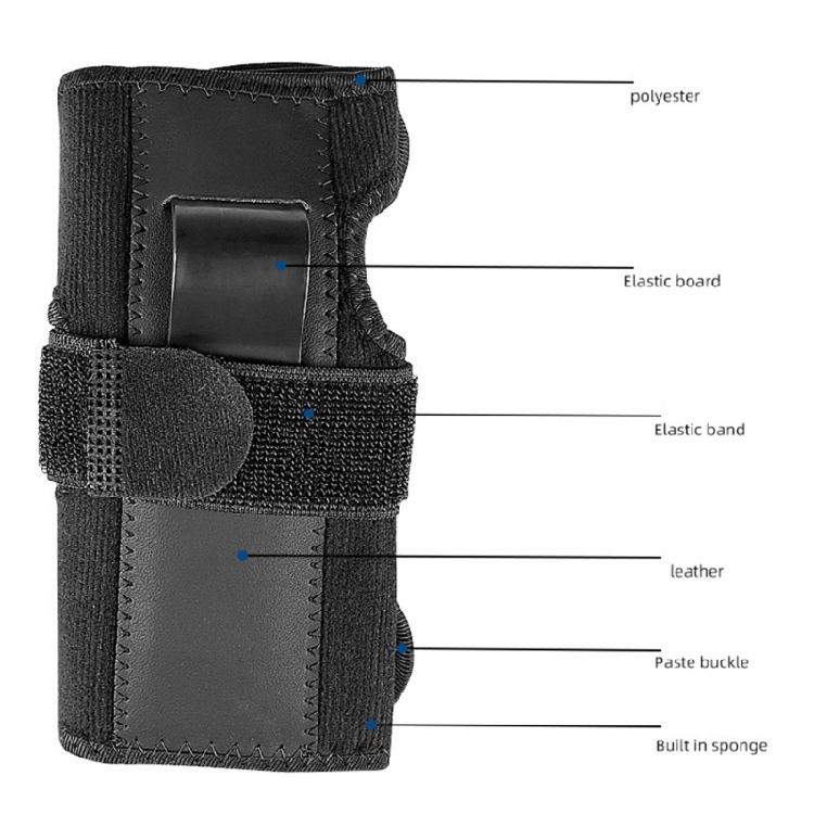 Flexible Wrist Support For Skateboard Ski Protective Gear Abrasion Resistant Fabric Secure Closure