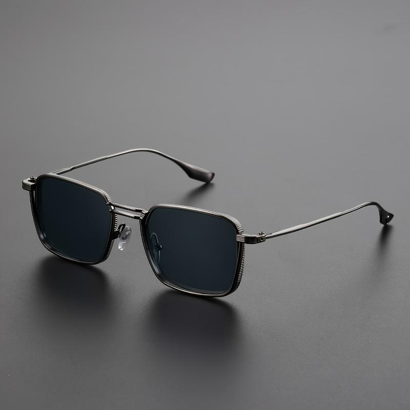 Photochrome Blaulichtfilterbrille Klassischer quadratischer Metallrahmen Damenmode Computer Business Brille