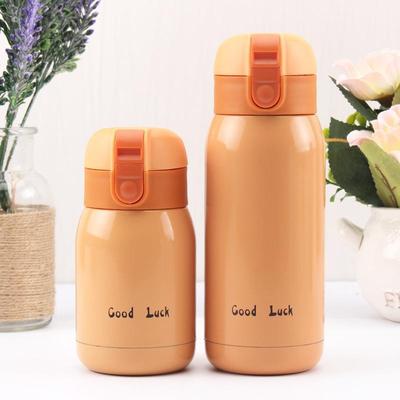 200/360ML Buona Fortuna Carino Colore Coperchio a Scatto Tazza Termica da Tè Termos da Caffè Portatile Acciaio Inossidabile Nastro Borraccia Termos