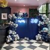 Navy Blue Balloons Garland Bule Silver Balloon Arch Kit Baby Shower Graduation Wedding Anniversary Kid Birthday Party Decoration