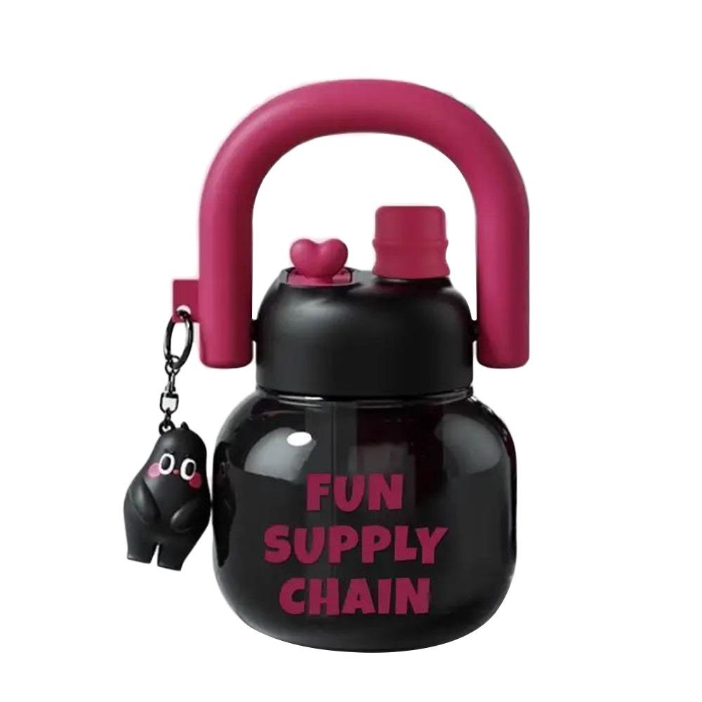 800 ml Large Capacity Juice Milk Cup with Pendant Sippy Cup Creative Water Bottles