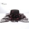 Decorazioni per Festa di Trucco Cappello a Cilindro in Feltro per Adulti Uomini Donne, Steampunk Halloween Cosplay con Copricapo Scheletro Mano e Rosa, Costume Cosplay Gotico Nero,