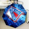 Rangers Hockey Umbrella Folding umbrella, automatic umbrella 8-Frame for Travel, camping Use Gift for Halloween Christmas