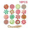 Runtowo Paper Christmas Tree Ornaments Merry Christmas Decor for Home 2026 Navidad Xmas Gifts New Year 2026 Santa Claus Pendant