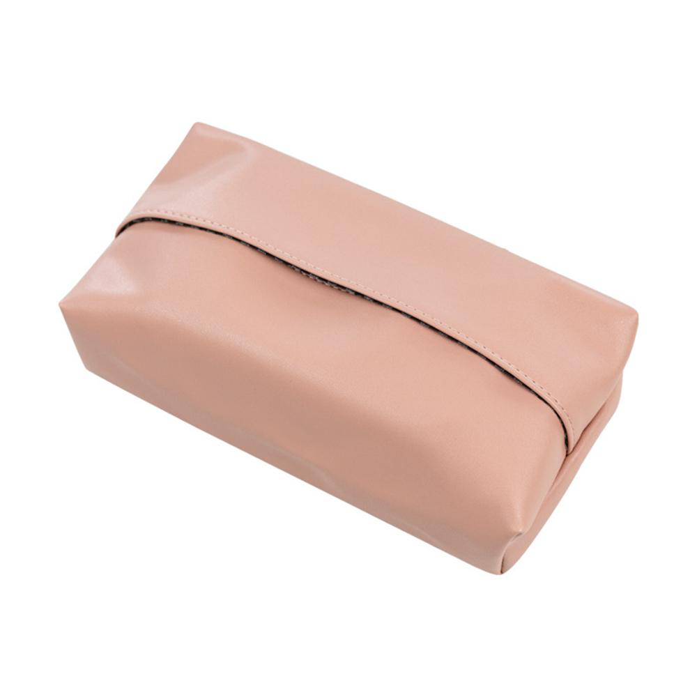 Car Tissue Container PU LeatherTissue Box Cover Multifunctional Desktop Drawer Napkin Holder Household Bathroom Organizadores