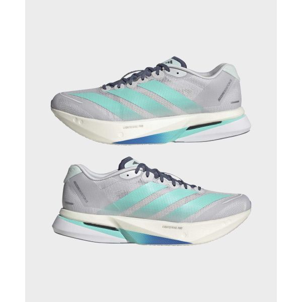 adidas Adizero Boston 13 Bequeme Vielseitige Atmungsaktive Laufschuhe Herren Sneaker Grau KH8858