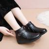 Thickened Fleece Lined Winter Boots Soft Bottom Anti Slip Shoes Elderly Women Comfortable Warm Shoes