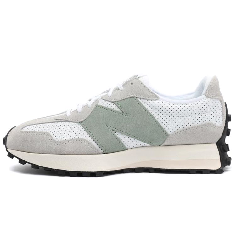 New Balance Nb 327 Comfortable Fabric Leather Slip Resistant Durable Low Top Running Shoes Women sneaker Light-Gray WS327JRC