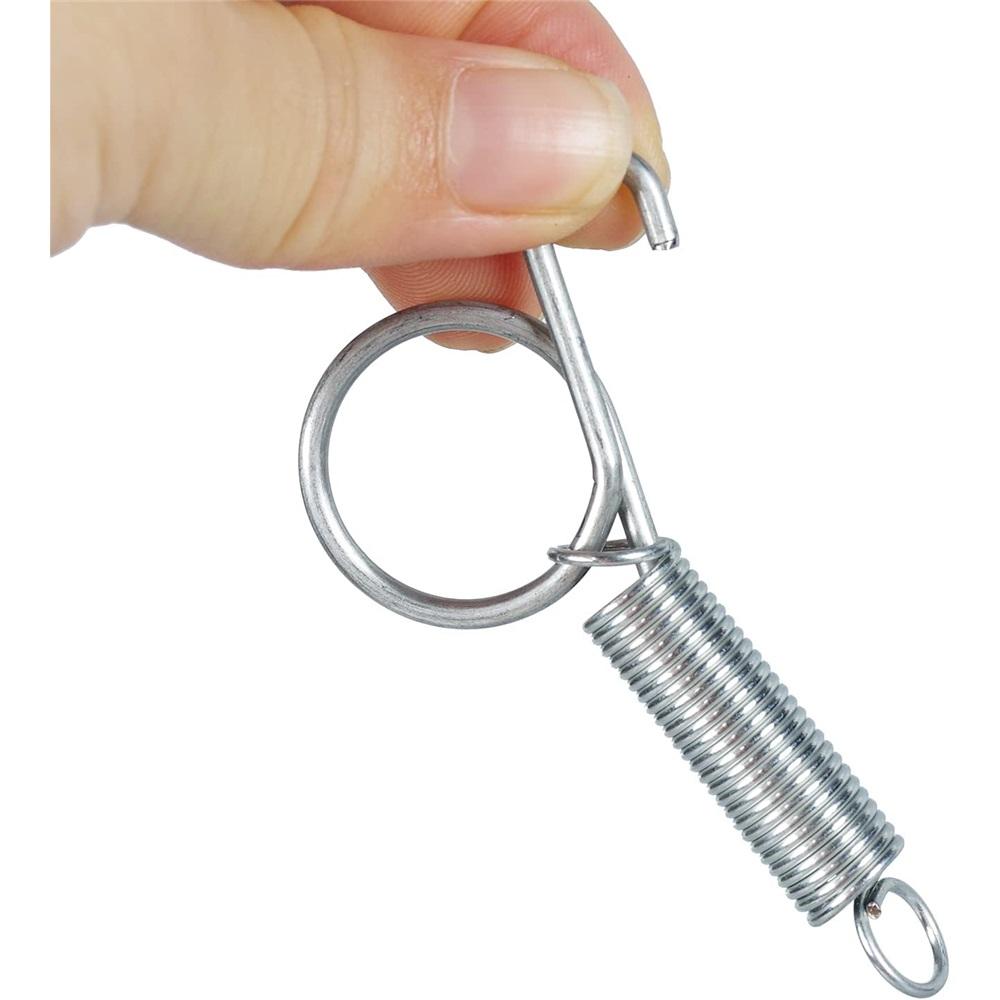 Spring Cage Latch Door Spring Hook Metal Finger For Fixing Rabbit, Dog, Cat, Parrot, Guinea Pig, Bunny, JSM Pet Cage Door(10Packs)