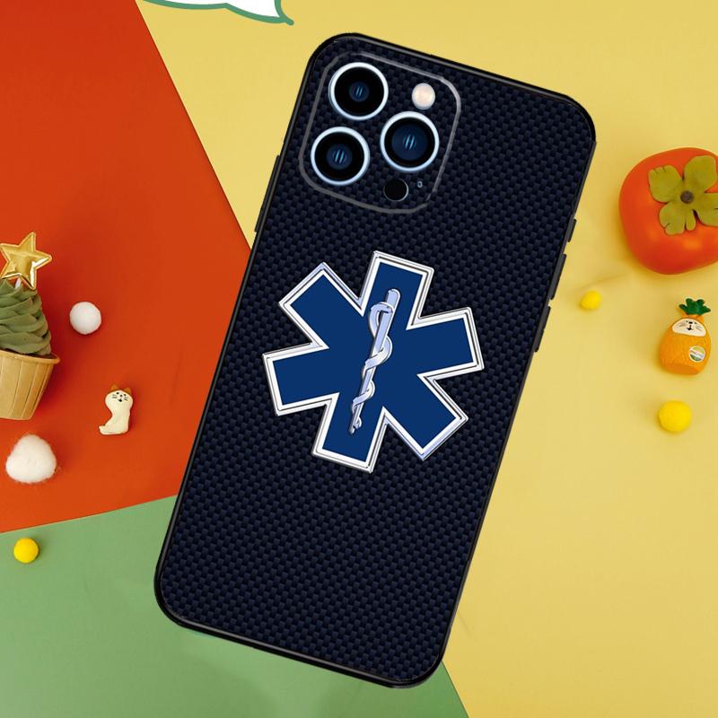 Emergency Medical Star of Life Phone Case For iPhone 17 Pro Max 16 15 14 13 12 11 Pro Max Plus 12 13 Mini 16e 17 Air Cover